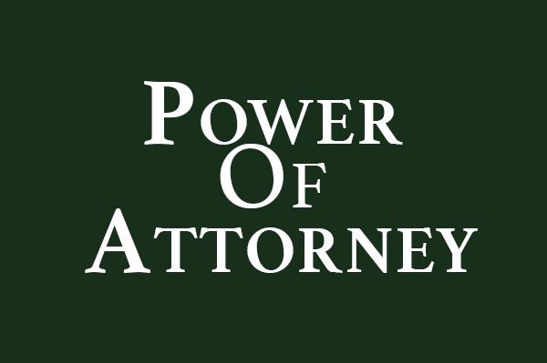 Power Of Attorney